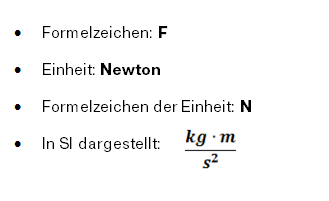 Kraft Formel